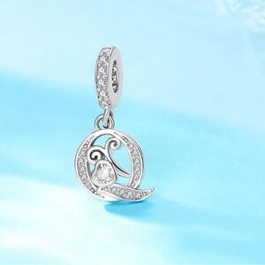 Silver Letter Charm Fit for Pandora Charms Bracelet Alphabet Initial Dangle